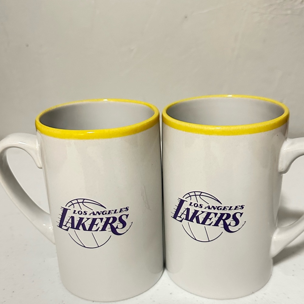 NBA Lakers Ceramic Collectors 16 oz Mug Set